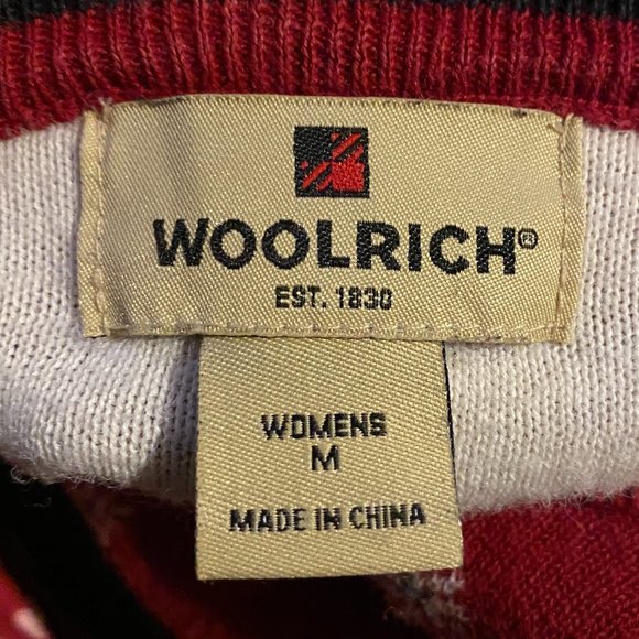Vintage Woolrich Snowflake Knit Detail Contrast Cuff Ugly Christmas Sweater-M - Picture 13 of 14